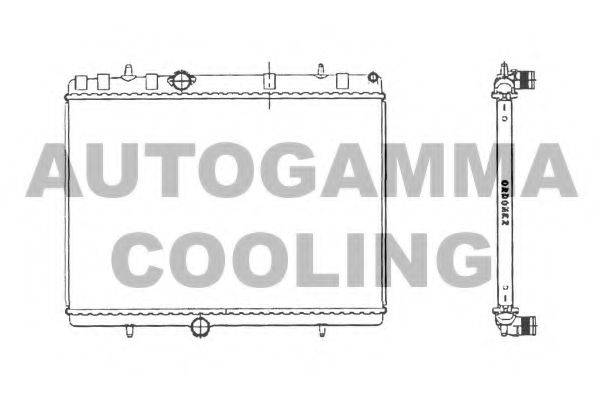AUTOGAMMA 103638 Радиатор, охлаждение двигателя