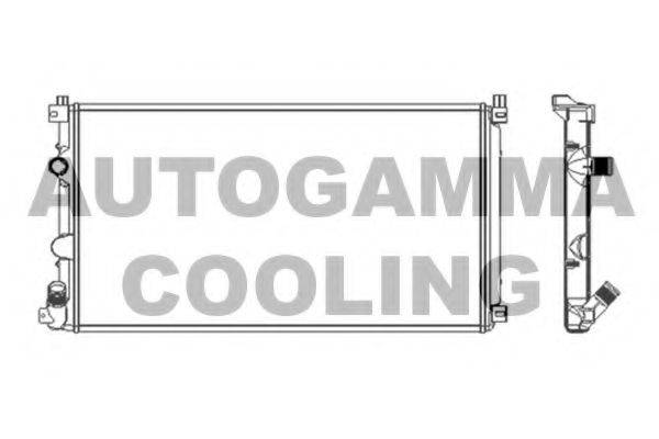 AUTOGAMMA 103739 Радиатор, охлаждение двигателя