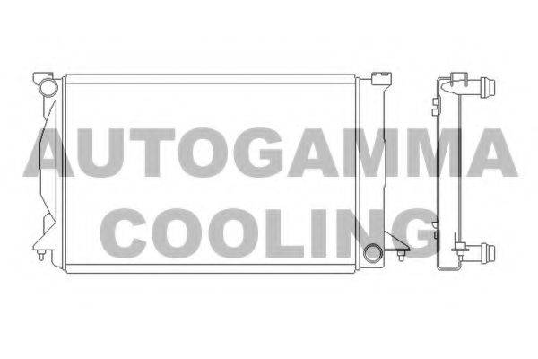 AUTOGAMMA 103777 Радиатор, охлаждение двигателя