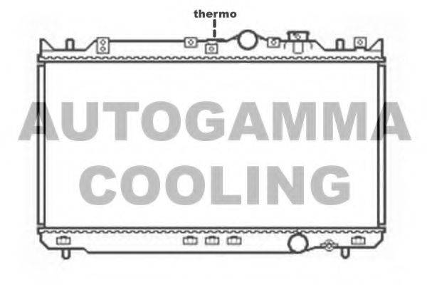 Радиатор, охлаждение двигателя AUTOGAMMA 103802
