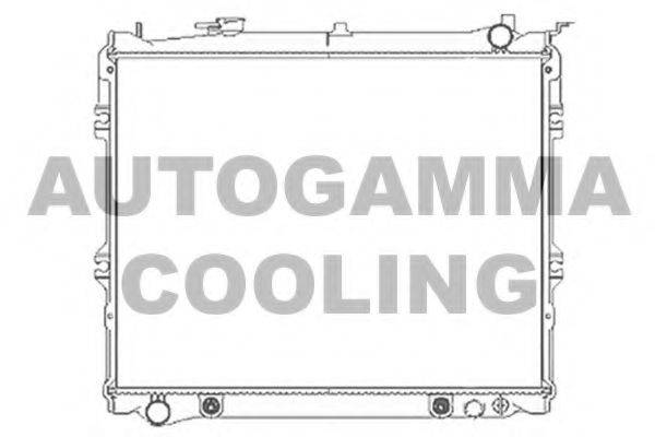 AUTOGAMMA 103804 Радиатор, охлаждение двигателя