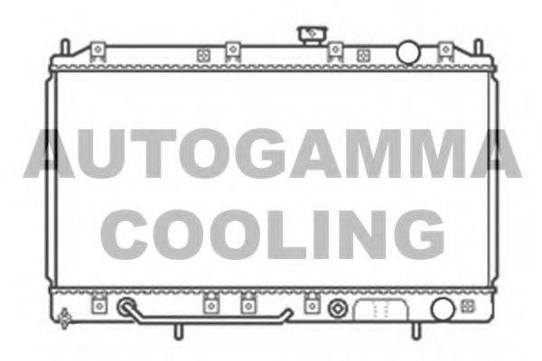 Радиатор, охлаждение двигателя AUTOGAMMA 103962