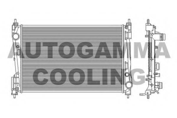 AUTOGAMMA 103986 Радиатор, охлаждение двигателя