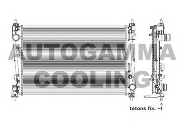 AUTOGAMMA 103987 Радиатор, охлаждение двигателя