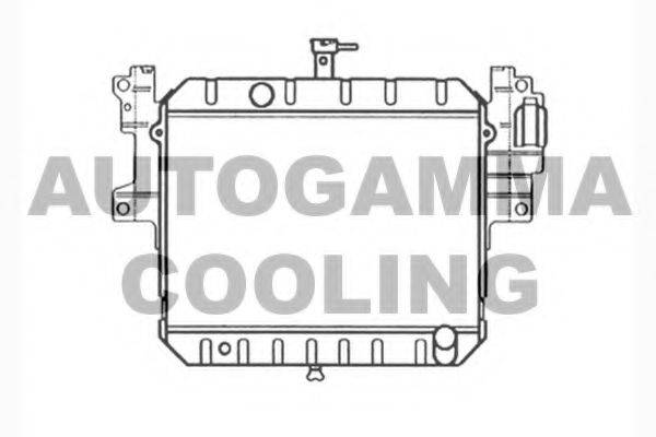 Радиатор, охлаждение двигателя AUTOGAMMA 104039