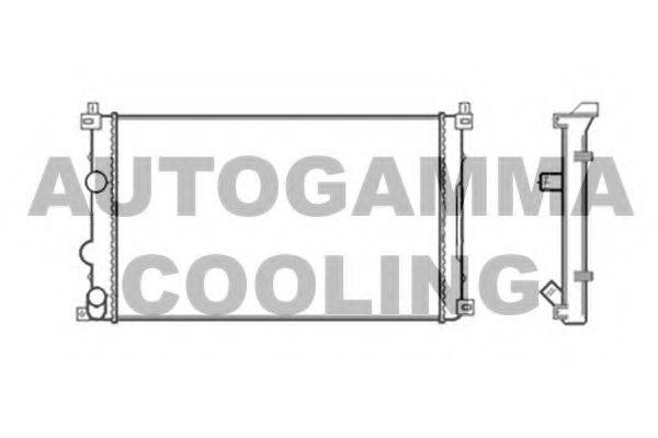 Радиатор, охлаждение двигателя AUTOGAMMA 104117