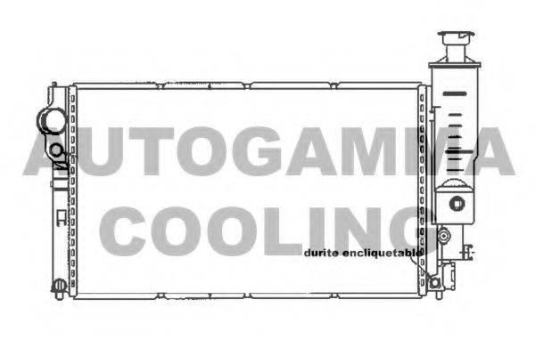 Радиатор, охлаждение двигателя AUTOGAMMA 104121