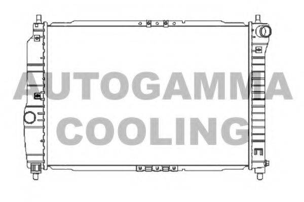 Радиатор, охлаждение двигателя AUTOGAMMA 104256
