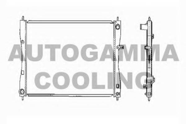 AUTOGAMMA 104419 Радиатор, охлаждение двигателя