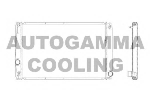 Радиатор, охлаждение двигателя AUTOGAMMA 104428