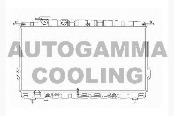 Радиатор, охлаждение двигателя AUTOGAMMA 104518
