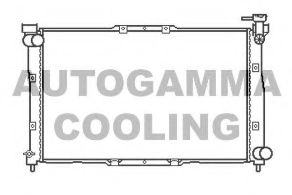 Радіатор, охолодження двигуна AUTOGAMMA 104522