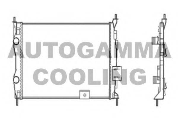 Радіатор, охолодження двигуна AUTOGAMMA 104527