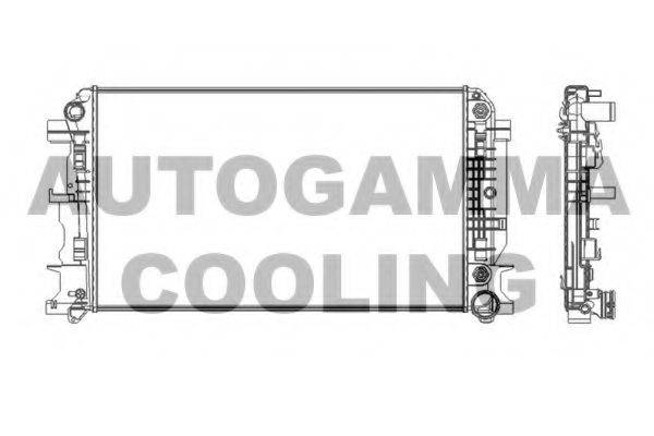 AUTOGAMMA 104533 Радіатор, охолодження двигуна