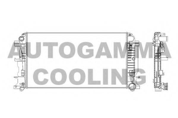 AUTOGAMMA 104534 Радиатор, охлаждение двигателя