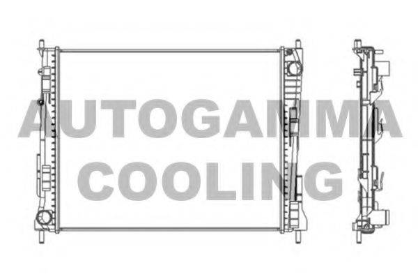 AUTOGAMMA 104561 Радиатор, охлаждение двигателя