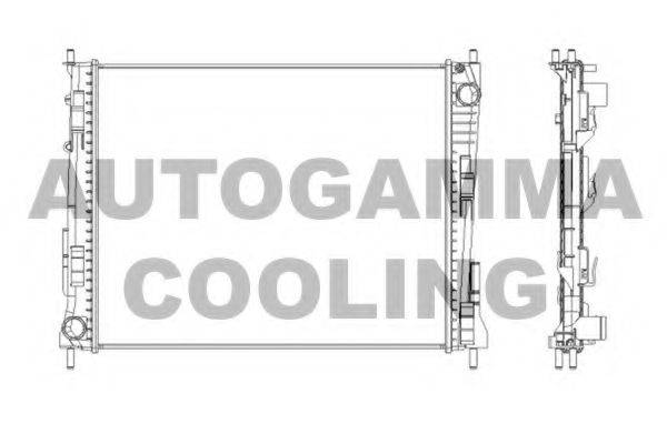 AUTOGAMMA 104562 Радиатор, охлаждение двигателя
