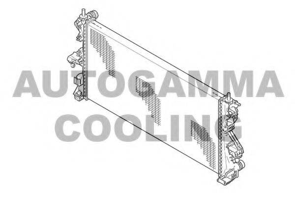 Радиатор, охлаждение двигателя AUTOGAMMA 104592