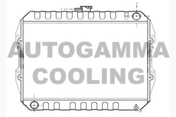 AUTOGAMMA 104610 Радіатор, охолодження двигуна