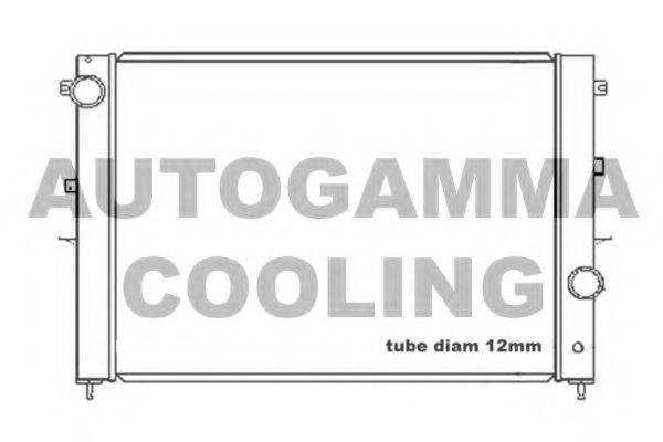 AUTOGAMMA 104664 Радиатор, охлаждение двигателя