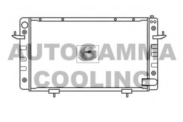 Радіатор, охолодження двигуна AUTOGAMMA 104665