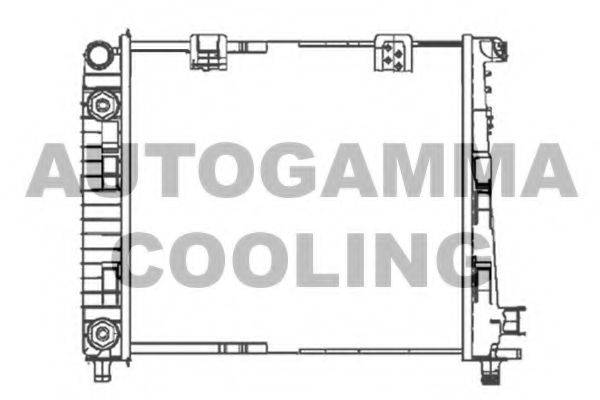 AUTOGAMMA 104683 Радиатор, охлаждение двигателя