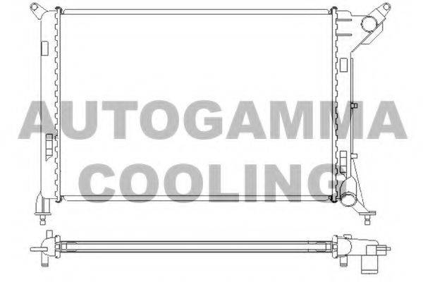AUTOGAMMA 104687 Радиатор, охлаждение двигателя