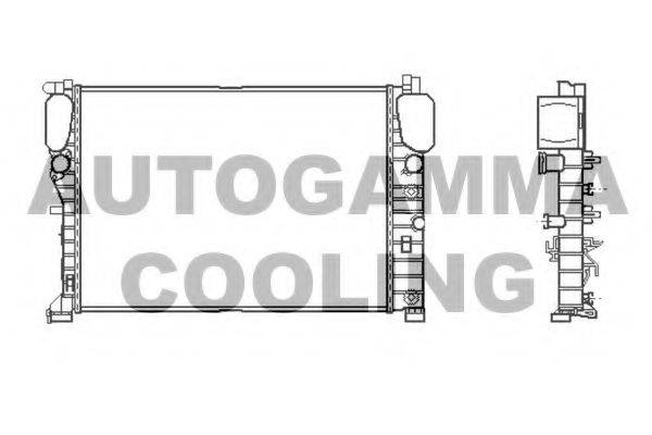 AUTOGAMMA 104801 Радиатор, охлаждение двигателя