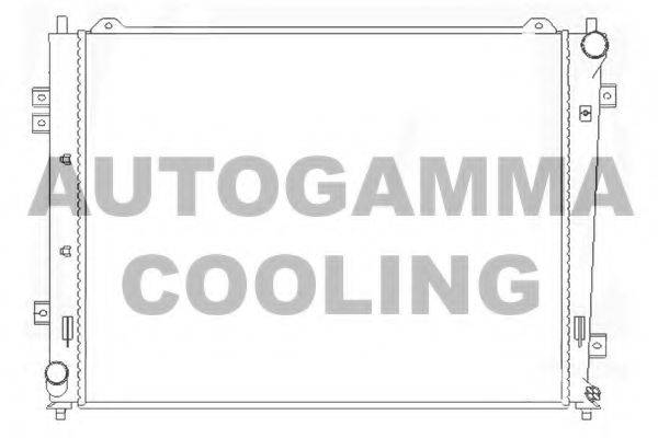Радиатор, охлаждение двигателя AUTOGAMMA 104841