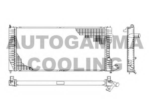 Радиатор, охлаждение двигателя AUTOGAMMA 105088