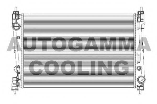 Радіатор, охолодження двигуна AUTOGAMMA 105120