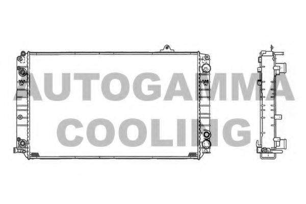 Радіатор, охолодження двигуна AUTOGAMMA 105124