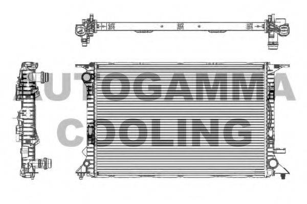 AUTOGAMMA 105158 Радиатор, охлаждение двигателя