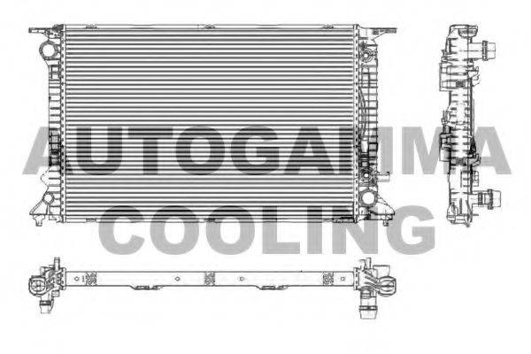 Радіатор, охолодження двигуна AUTOGAMMA 105159