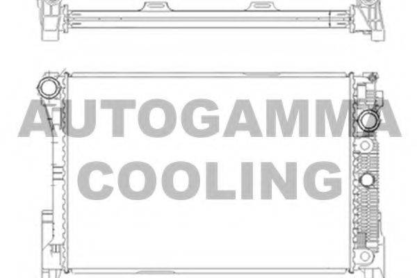 AUTOGAMMA 105208 Радиатор, охлаждение двигателя
