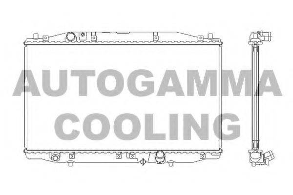 Радиатор, охлаждение двигателя AUTOGAMMA 105211
