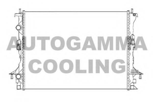 Радіатор, охолодження двигуна AUTOGAMMA 105306