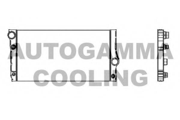 Радиатор, охлаждение двигателя AUTOGAMMA 105311