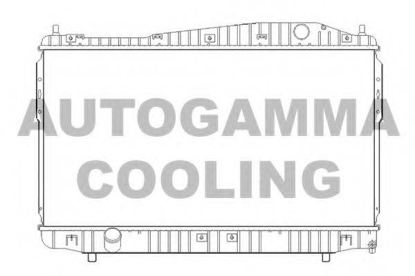 Радиатор, охлаждение двигателя AUTOGAMMA 105391