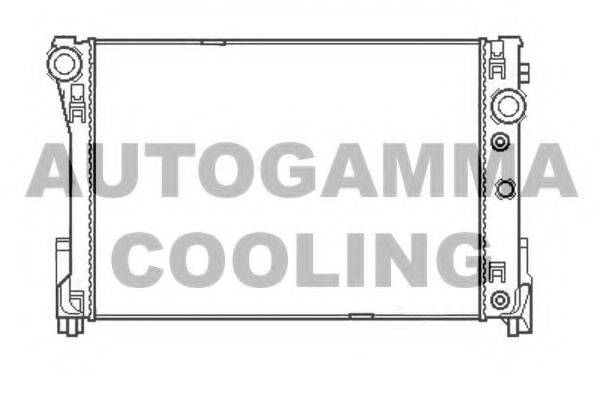 Радиатор, охлаждение двигателя AUTOGAMMA 105415