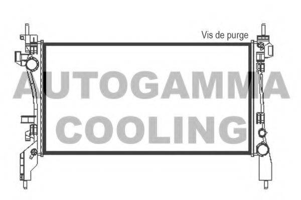 Радиатор, охлаждение двигателя AUTOGAMMA 105430