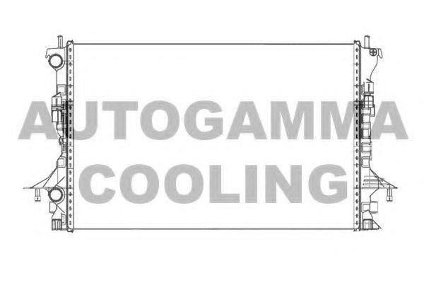 AUTOGAMMA 105480 Радиатор, охлаждение двигателя