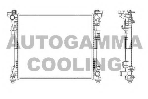 AUTOGAMMA 105484 Радіатор, охолодження двигуна