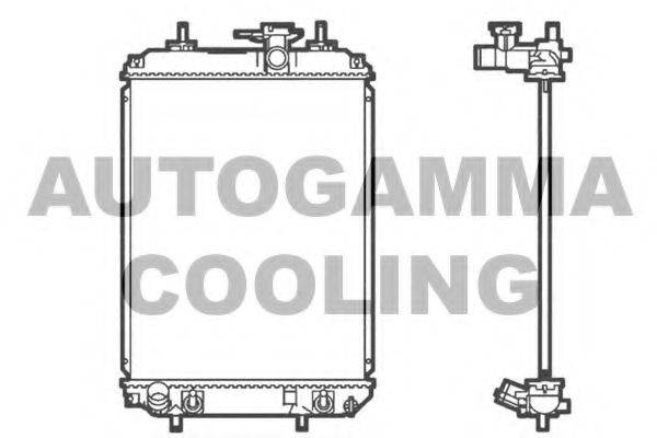 Радиатор, охлаждение двигателя AUTOGAMMA 105562