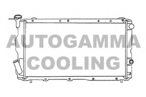 Радиатор, охлаждение двигателя AUTOGAMMA 105568