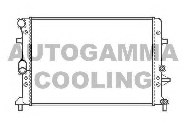 Радиатор, охлаждение двигателя AUTOGAMMA 105583