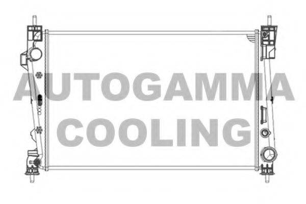 Радіатор, охолодження двигуна AUTOGAMMA 105602