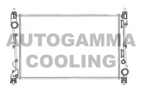 Радіатор, охолодження двигуна AUTOGAMMA 105604