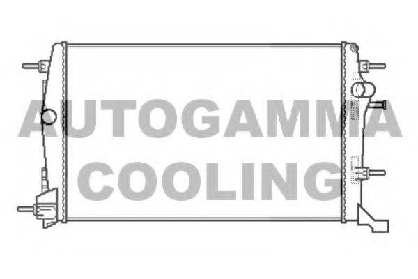 Радиатор, охлаждение двигателя AUTOGAMMA 105608