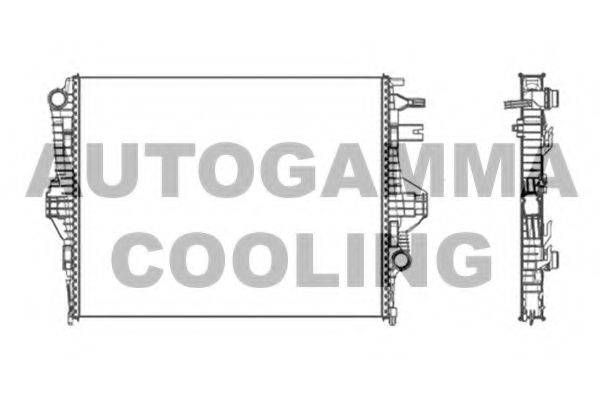 AUTOGAMMA 105680 Радиатор, охлаждение двигателя